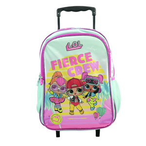 ست 12 در 1 کوله پشتی چرخدار 40 سانتی Fierce Crew مدل Rainbow Max - Backpack - Trolly Bag - Promotion Items 12 in 1 - Fierce Crew _کیف مدرسه